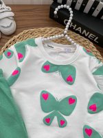 بلوز شلوار پروانه قلبی - Image 5