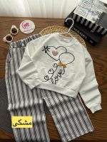 کراپ شلوار قلب بادکنکی - Image 5