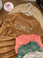 بلوز شلوار‌ گلدوزی آستین چین - Image 6