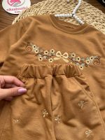 بلوز شلوار‌ گلدوزی آستین چین - Image 12