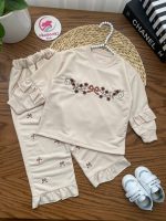 بلوز شلوار‌ گلدوزی آستین چین - Image 2