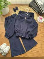 سویشرت شلوار مخمل کبریتی - Image 3