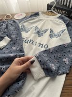 بلوز شلوار گل و پروانه - Image 3