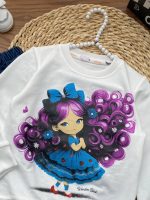 بلوز شلوار دختر مو بنفش - Image 3