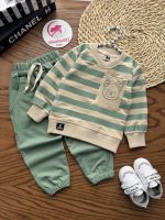 بلوز شلوار جیب خرسی راه راه - Image 6