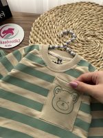 بلوز شلوار جیب خرسی راه راه - Image 7