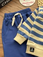 بلوز شلوار جیب خرسی راه راه - Image 3