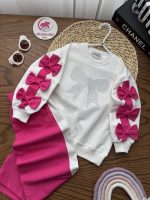 بلوز شلوار آستین پاپیون - Image 6