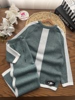 بلوز شلوار بافت نوار سفید - Image 5