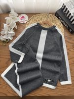 بلوز شلوار بافت نوار سفید - Image 7