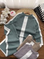 بلوز شلوار بافت نوار سفید