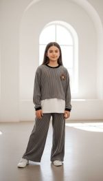 سه تیکه پلیسه ای گل دار - Image 2