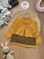 کت سارافون بافت راه راه - Image 4