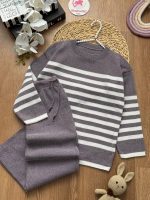 بلوز شلوار بافت راه راه - Image 3