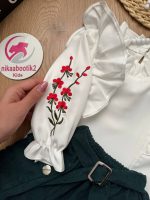 شومیز دامن آستین شکوفه - Image 7