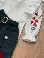 شومیز دامن آستین شکوفه - Image 2