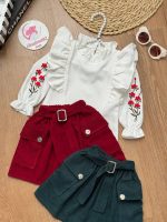 شومیز دامن آستین شکوفه