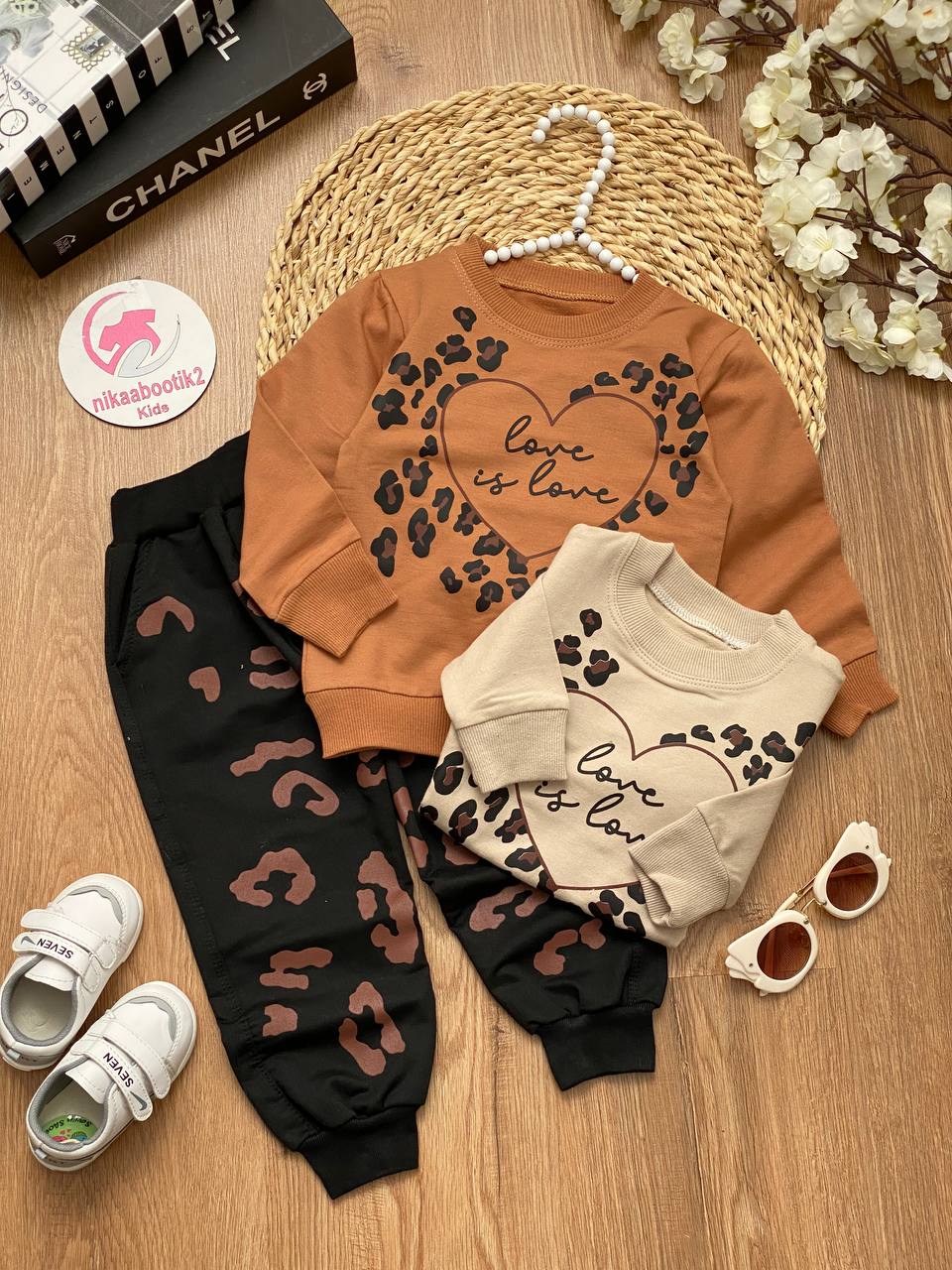 IMG_20251116_131423_185 بلوز شلوار پلنگی LOVE - Image 1