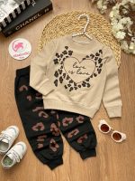 بلوز شلوار پلنگی LOVE - Image 3