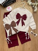 بلوز شلوار پاپیون و مروارید