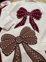 بلوز شلوار پاپیون و مروارید - Image 4