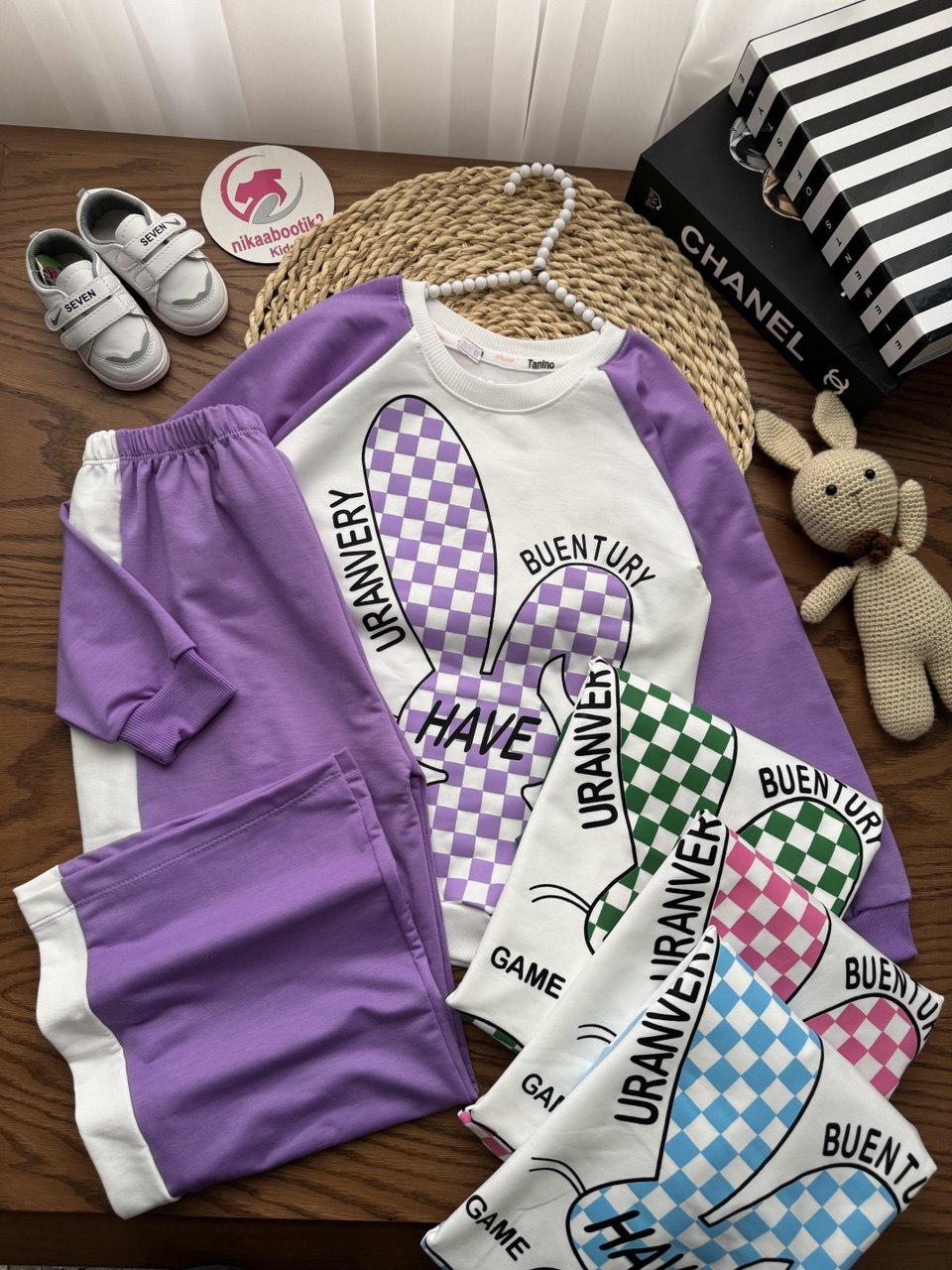 IMG_20251118_151420_370 بلوز شلوار خرگوش چهار خونه - Image 1