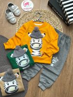 بلوز شلوار گورخر کلاه دار