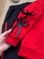 بلوز شلوار قرمز پاپیونی - Image 3