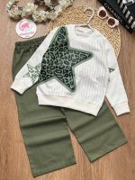 بلوز شلوار ستاره پلنگی - Image 3