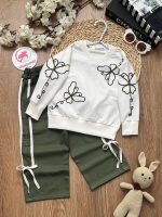 بلوز شلوار پروانه گلدوزی - Image 2