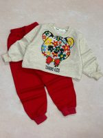 کراپ شلوار خرس گل گلی (ایراددار)