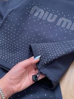 کراپ شلوار میو میو نگینی - Image 9