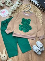 بلوز شلوار خرس سبز - Image 2