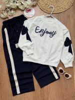 بلوز شلوار اینجوی نوار سفید - Image 4