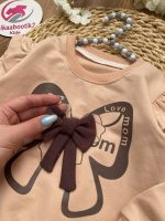 بلوز شلوار پاپیون شکلاتی - Image 4