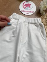 کراپ شلوار بافت پاپیونی - Image 3