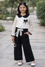 شومیز شلوار سیاه سفید - Image 12