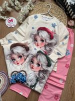 بلوز شلوار دختر و سبد گل