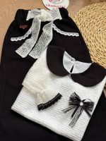 شومیز شلوار سیاه سفید - Image 3