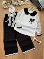 شومیز شلوار سیاه سفید - Image 9