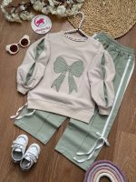 بلوز شلوار پاپیون پاستیلی - Image 6