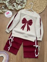 بلوز شلوار پاپیون پاستیلی - Image 3