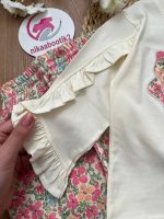 کراپ شلوار پاپیون گلی - Image 5