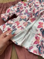 شومیز شلوار مخمل پروانه - Image 3