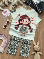 تیشرت شلوار دختر پلنگی - Image 4