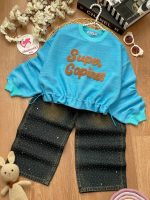 کراپ شلوار آستین کشی - Image 5