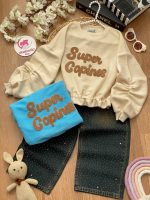 کراپ شلوار آستین کشی