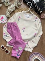 بلوز شلوار لاله بنفش