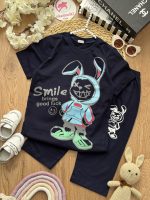 تیشرت شلوارک خرگوش هودی پوش - Image 4
