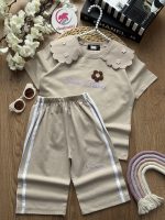 تیشرت شلوارک یقه گل - Image 2